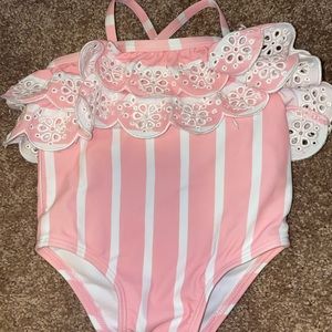 janie and jack pink and white summer one peace